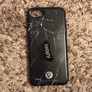 iPhone 7 Black marble loopy case - best case ever